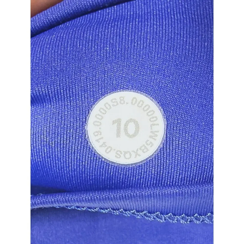 Lululemon Fast & Free Leggings Size 10 Jet Stream Blue Nulux 25